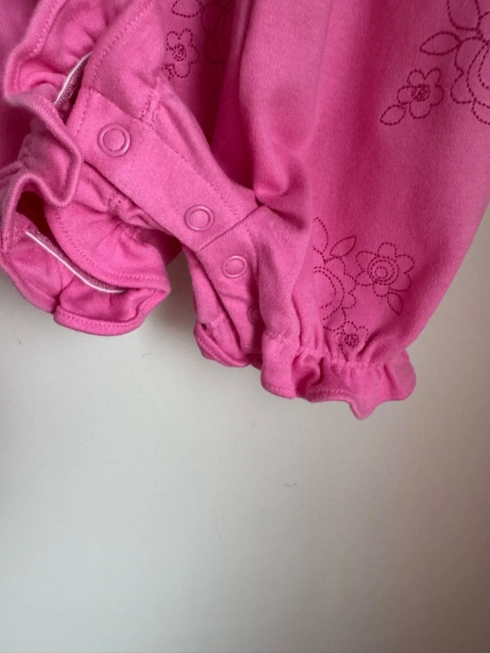 NWT Vintage Carters Pink Floral Baby Romper - 9 Months